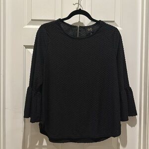 W5 Swiss Dot Bell Sleeve Blouse large